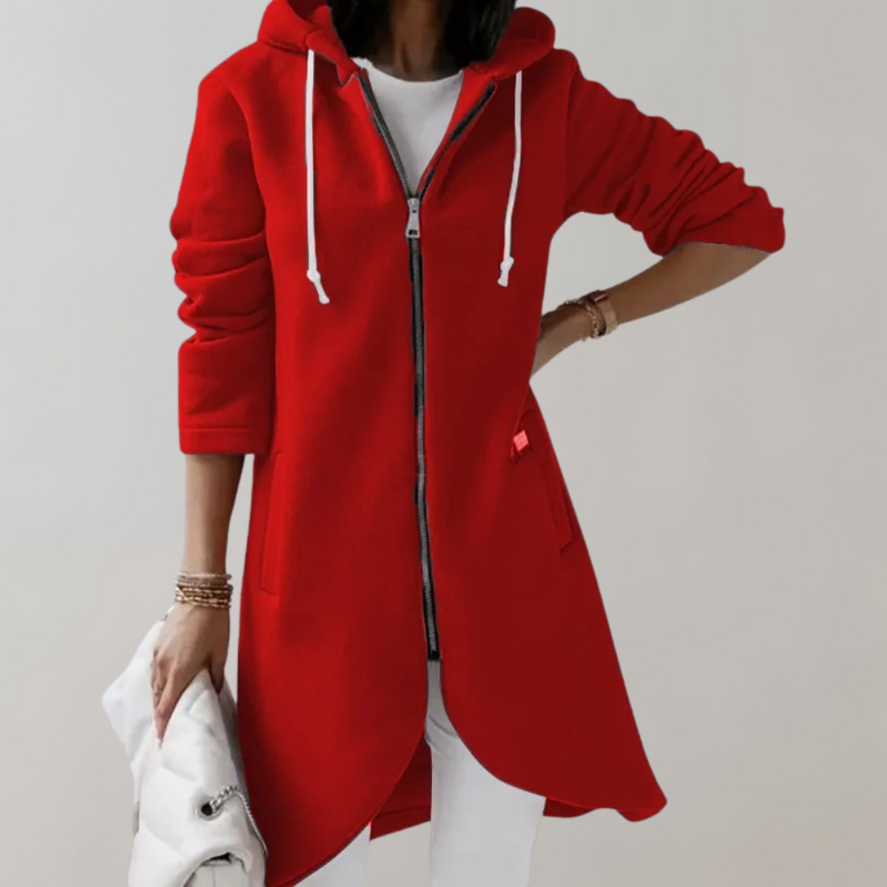 Cardigan Donna in Misto Cotone e Poliestere, Manica Lunga