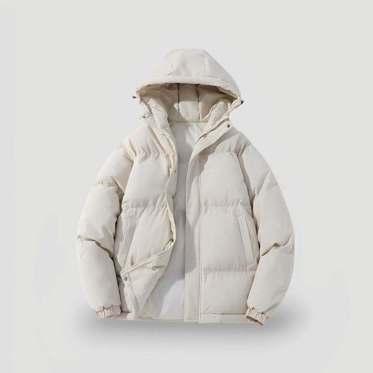 Piumino Donna Oversize con Cappuccio e Zip