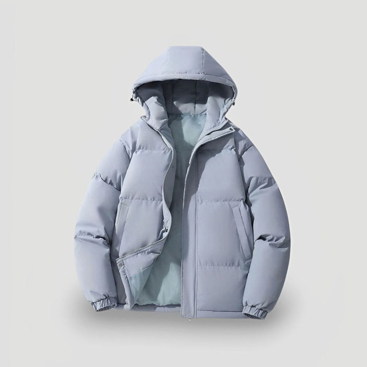 Piumino Donna Oversize con Cappuccio e Zip