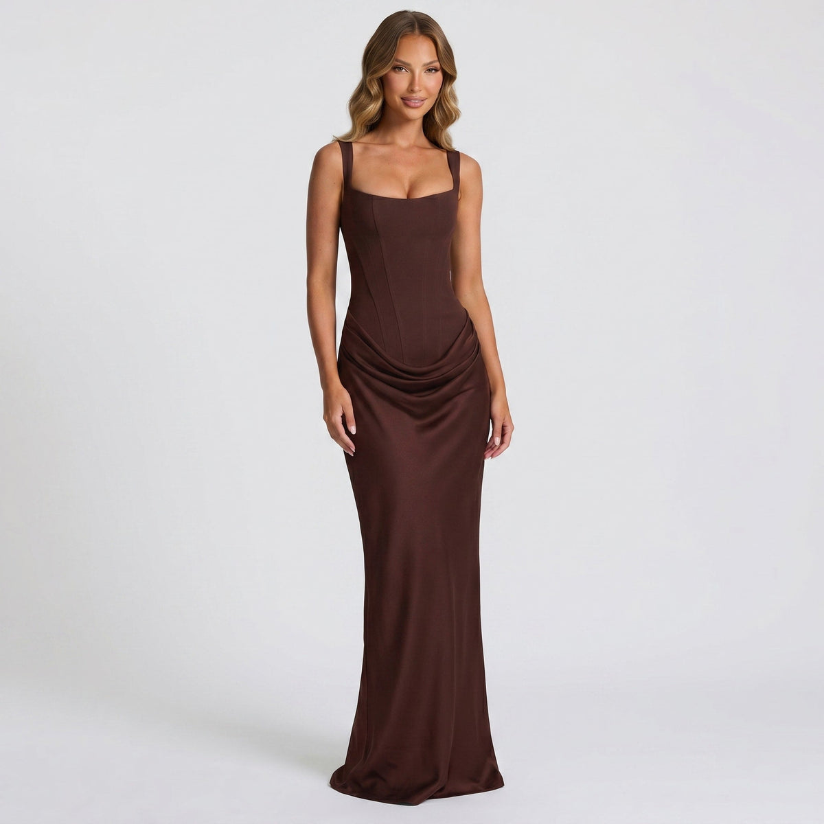Corinne Corset Satin Maxi Dress_3