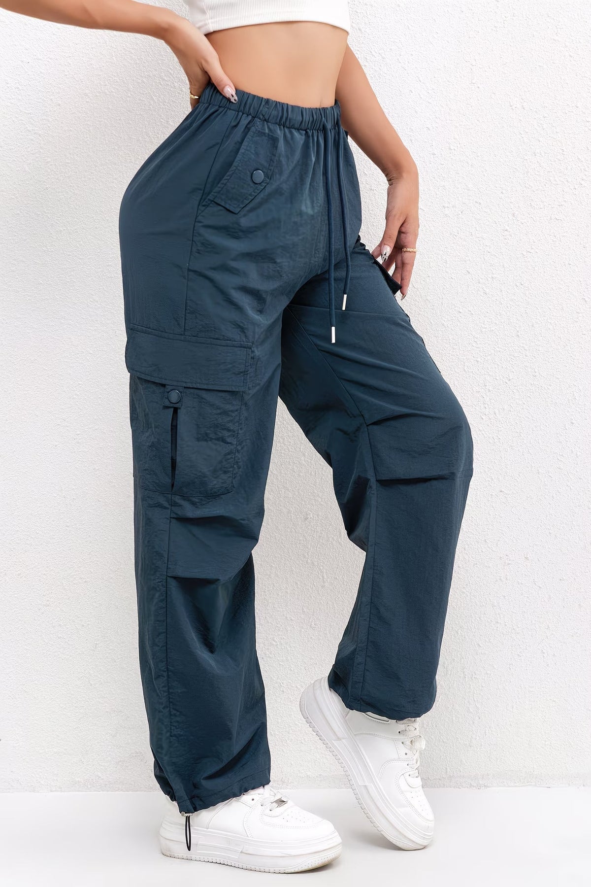 Pantaloni Cargo Donna con Coulisse - Pantaloni Casual Tasconi