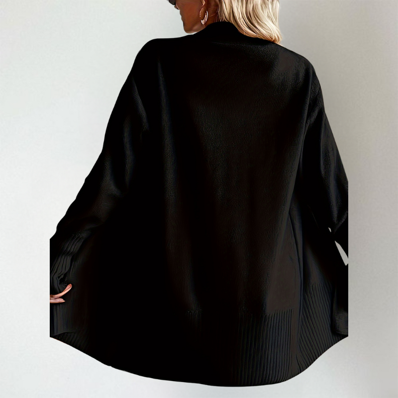 Cardigan Donna Aperto Maniche Lunghe in Maglia