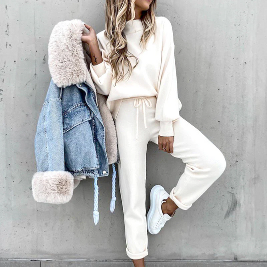 Completo Casa Morbido – Grigio, Loungewear alla Moda per Casa o Outfit Casual