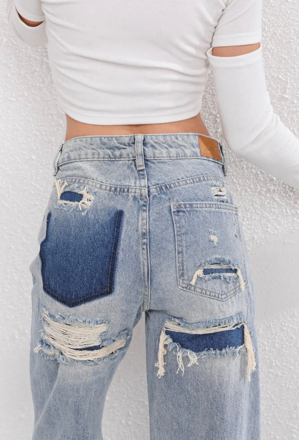 Pantaloni Slim Fit Donna – Look Vintage con Strappi, Adatti per Uso Casual e Quotidiano