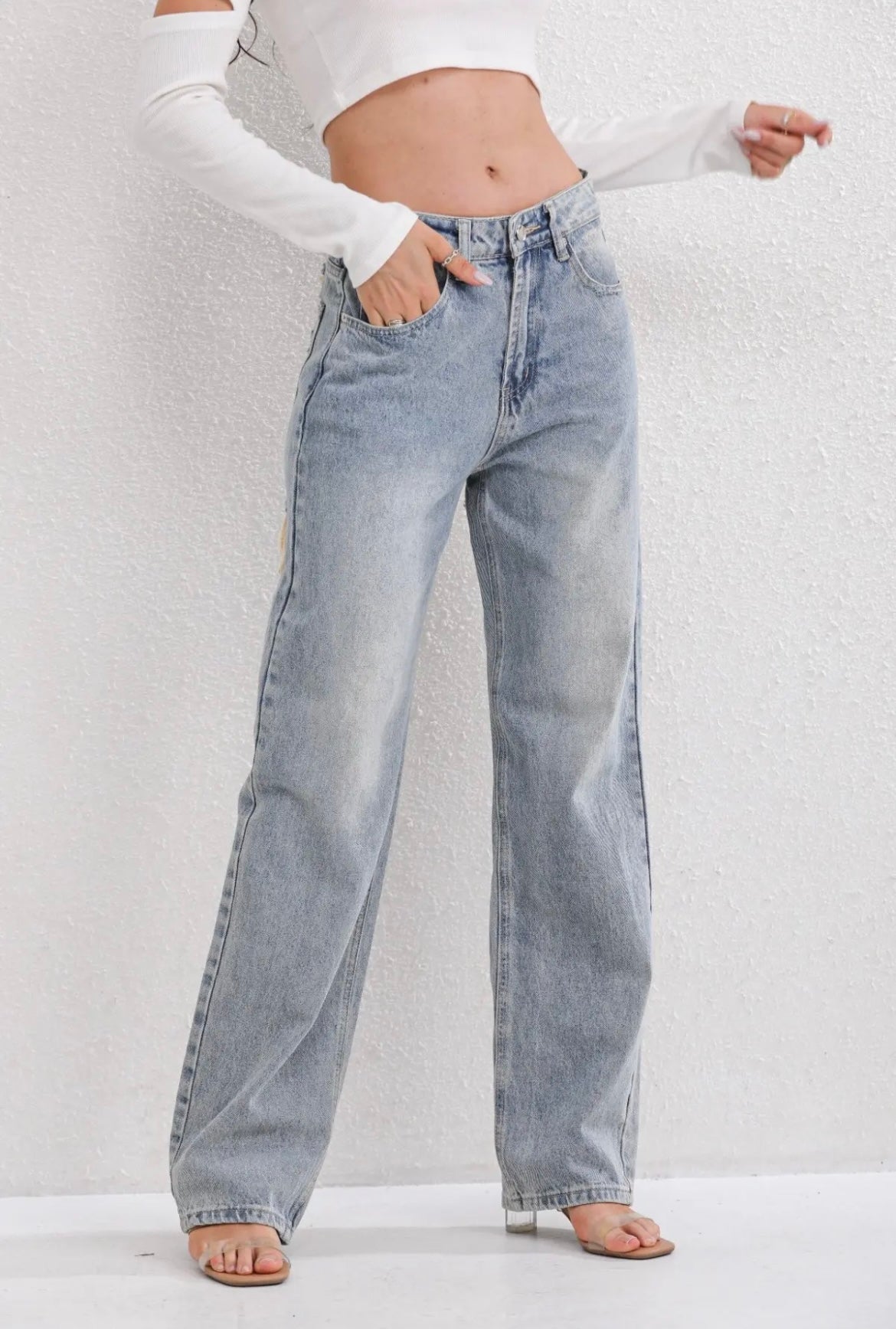 Pantaloni Slim Fit Donna – Look Vintage con Strappi, Adatti per Uso Casual e Quotidiano