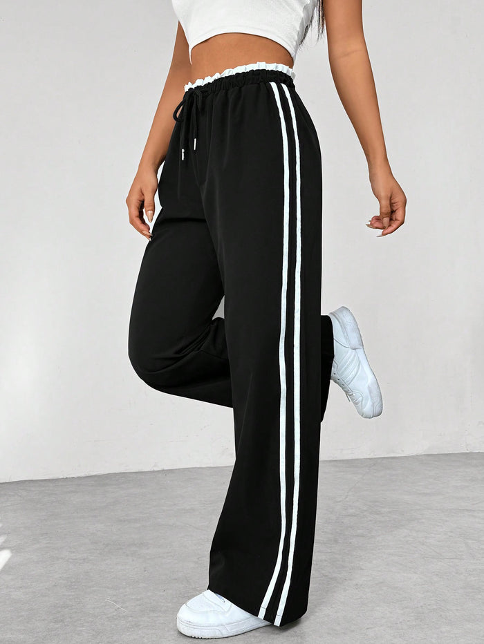 Pantaloni Jogging Donna a Vita Alta – Vestibilità Sportiva per Uso Casual